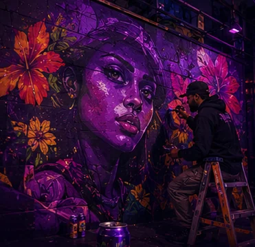 Univers art et création BYSUP — fresque street art