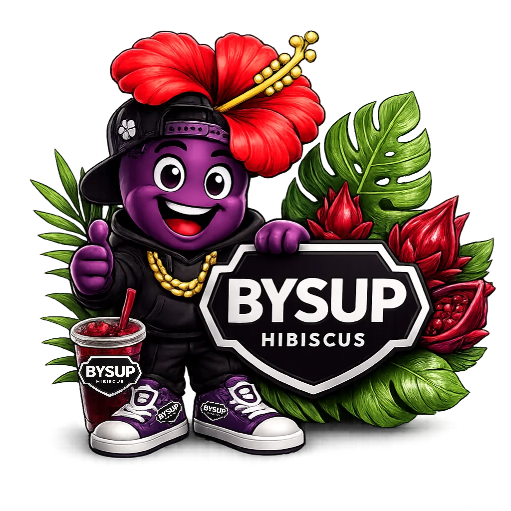 Hibiscus, mascotte officielle BYSUP, de face