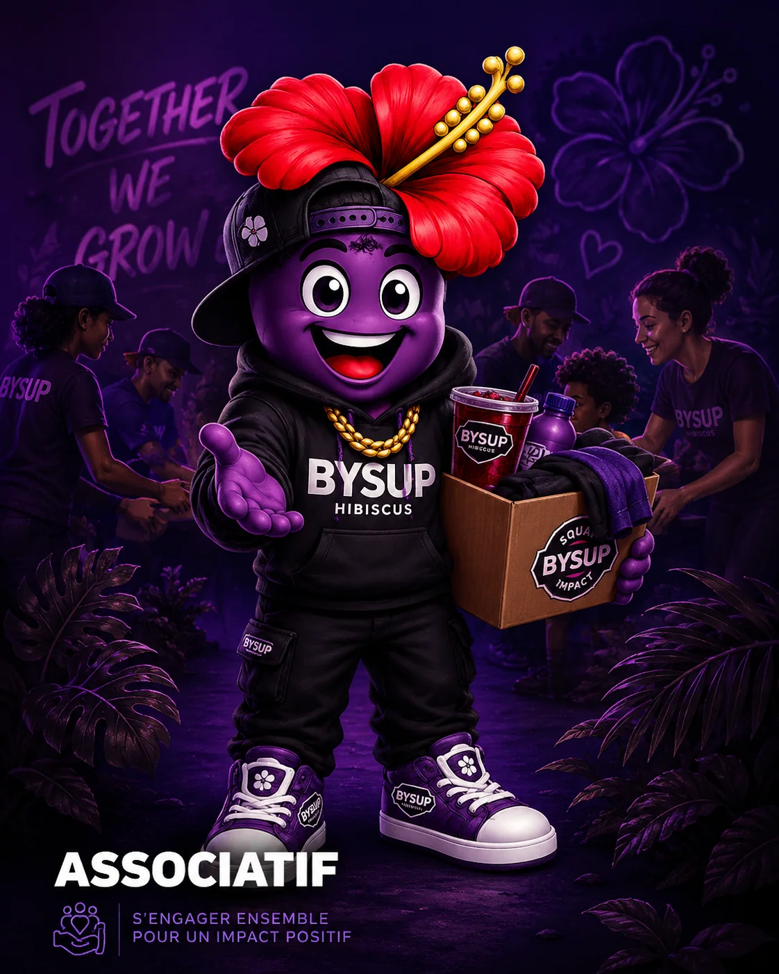 Mascotte BYSUP — univers Associatif