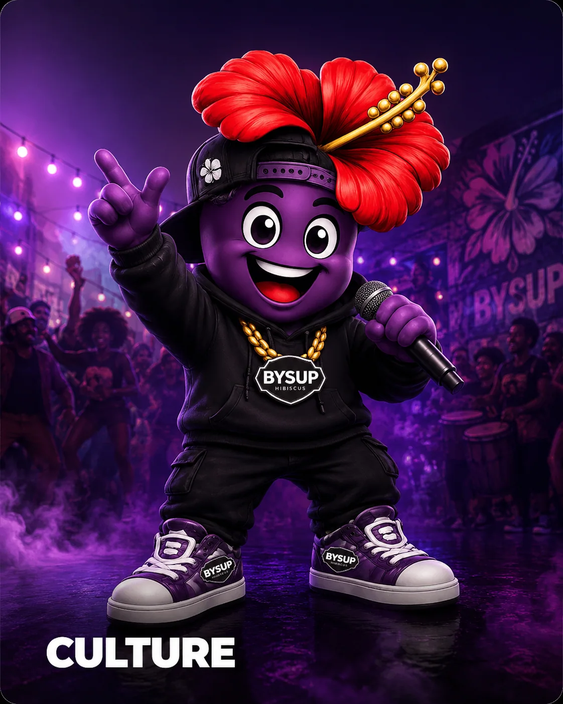 Mascotte BYSUP — univers Culture