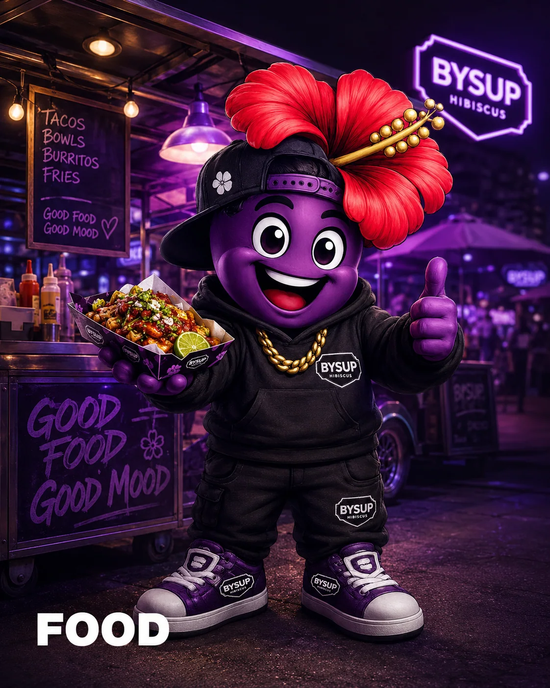 Mascotte BYSUP — univers Food