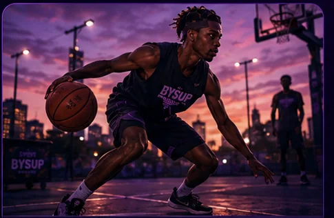 Portrait sport — playground de basket